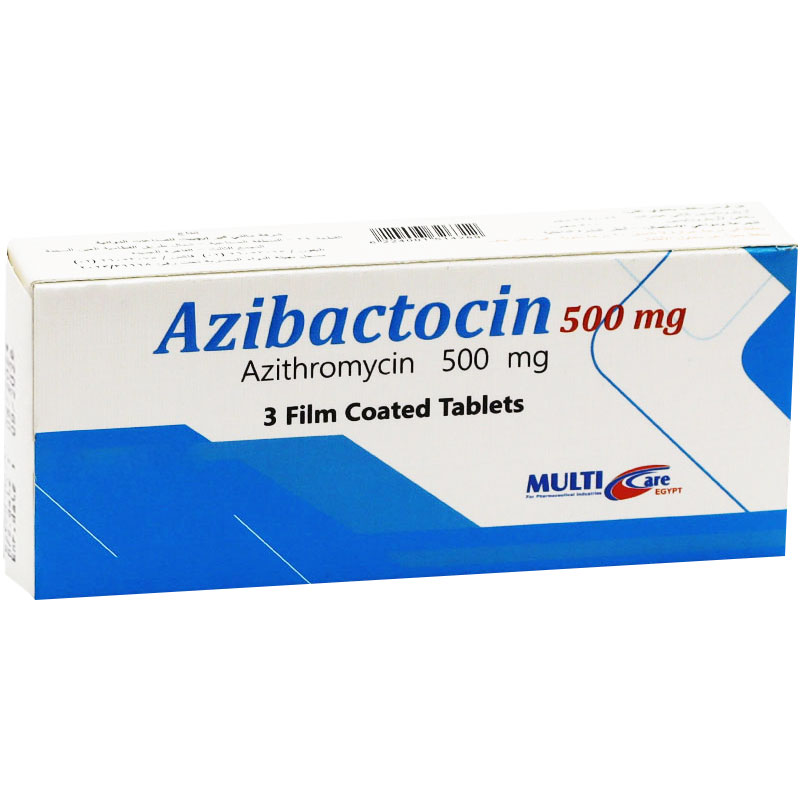 Azibactocin 500mg 3 Film Coated Tablets image number 0