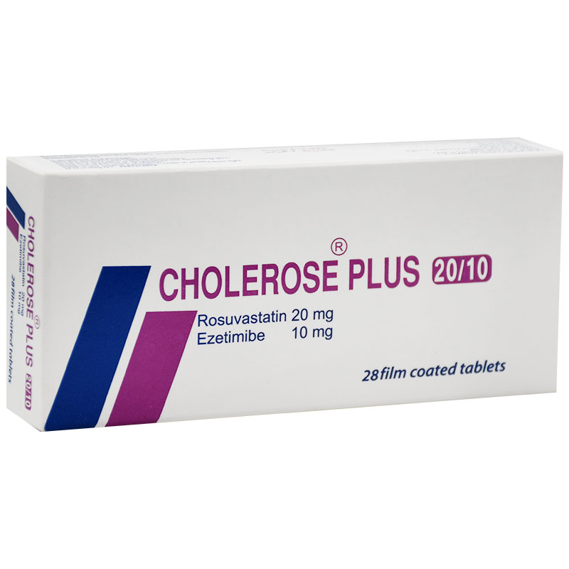 Cholerose Plus 20/10mg 28 Film Coated Tatblets image number 0
