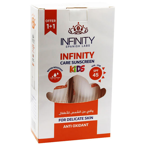 Infinity Care Kids (SPF45) Protective Lotion 2 x 120ml (Offer Pack) image number 0