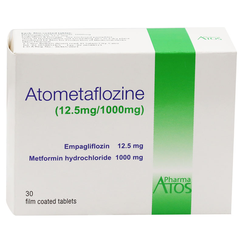 Atometaflozine 12.5mg/1000mg 30 Film Coated Tablets image number 0