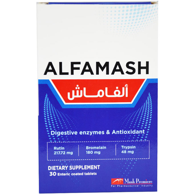 Alfamash(217.72+180+48)/mg 30 Enteric Coated Tablets image number 0