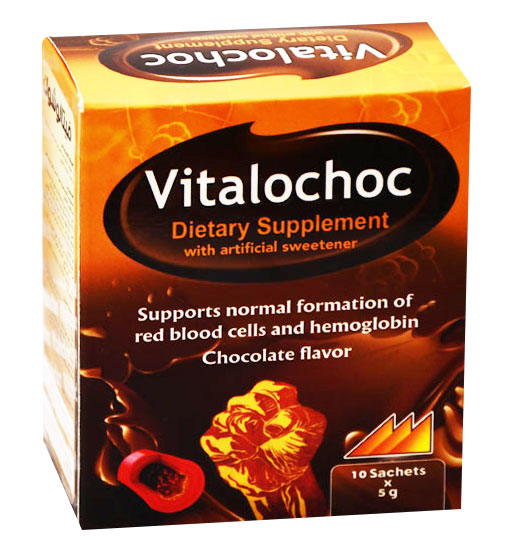 Vitalochoc Chocolate Flavor 10 Sachets image number 0