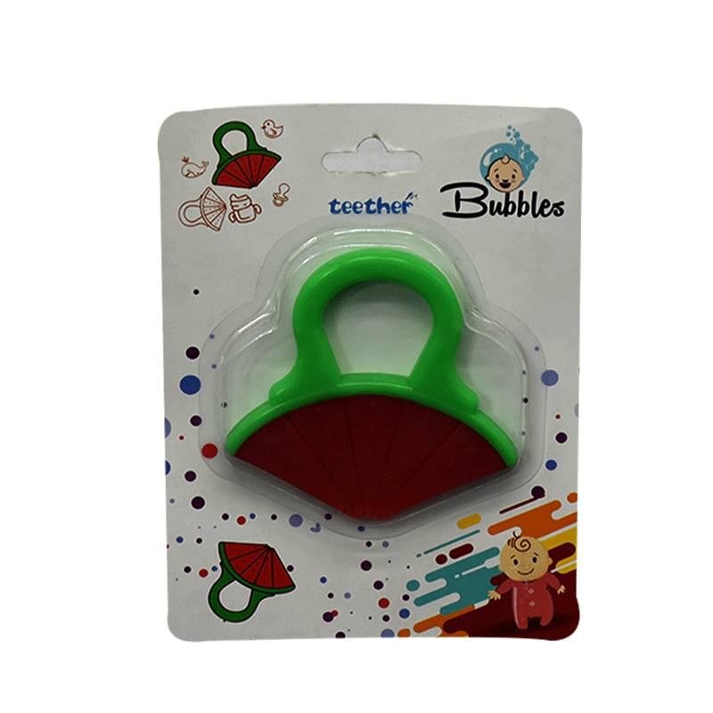 Bubbles Teether Silicone Orange image number 0