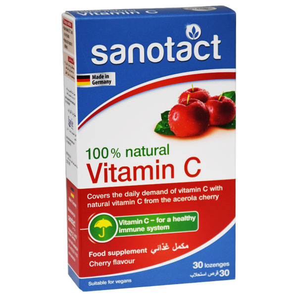 Sanotact Vitamin C (Cherry) 30/Lozenges image number 0