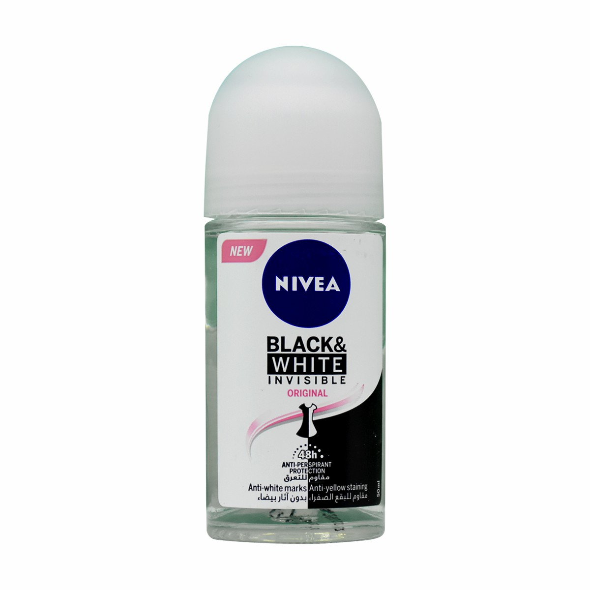 Nivea Invisible Black & White Roll On for Women 50ml image number 0