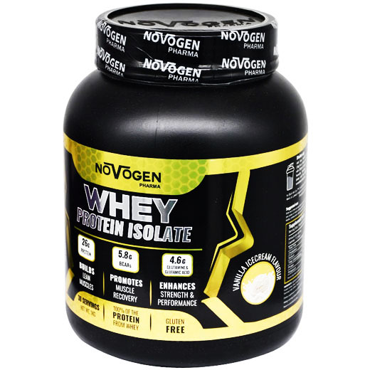 Novogen Whey Protein Isolate Vanilla Ice Cream Flavor 1Kg image number 0