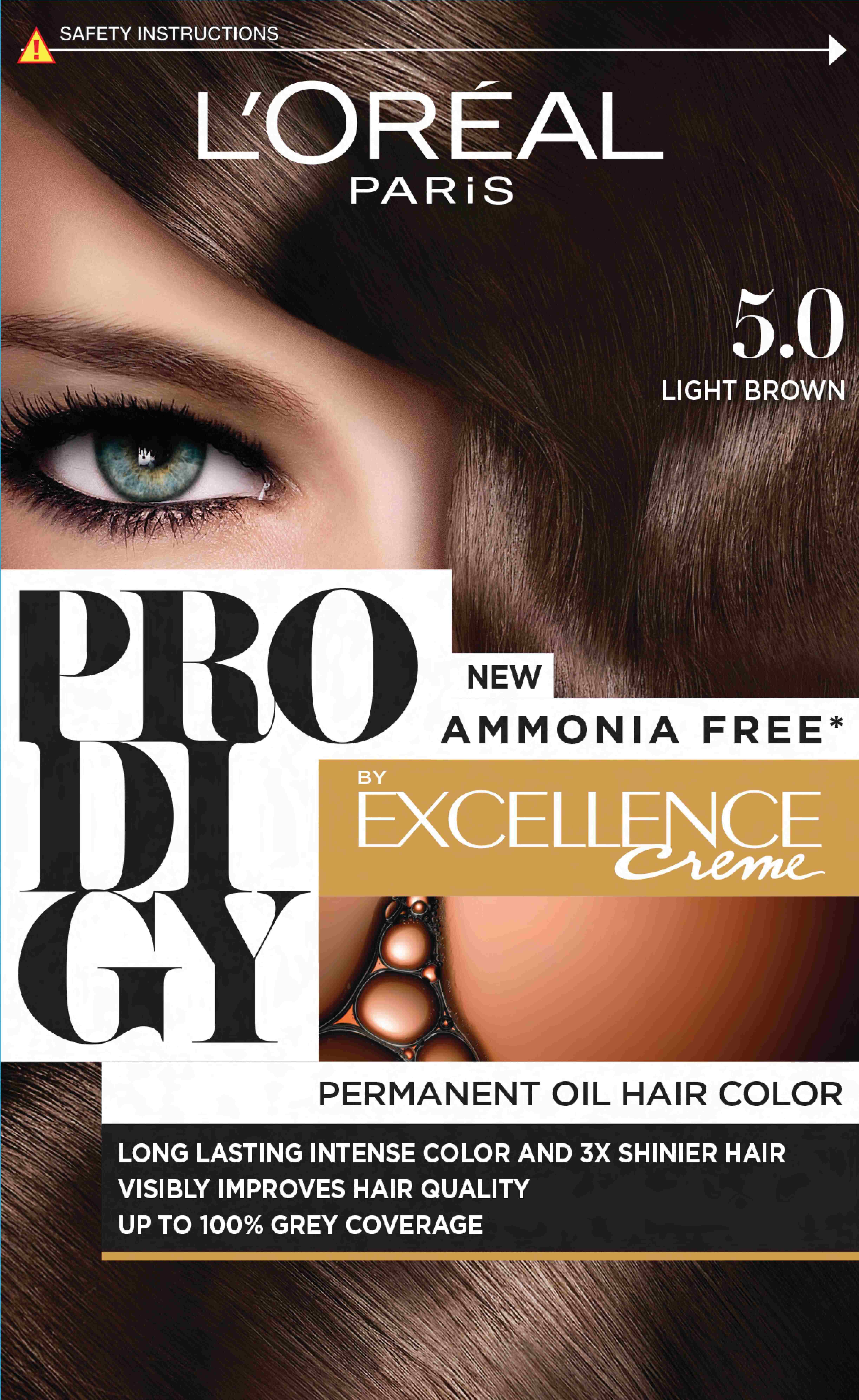 Loreal Prodigy Hair Color/5.0 Light Brown image number 0