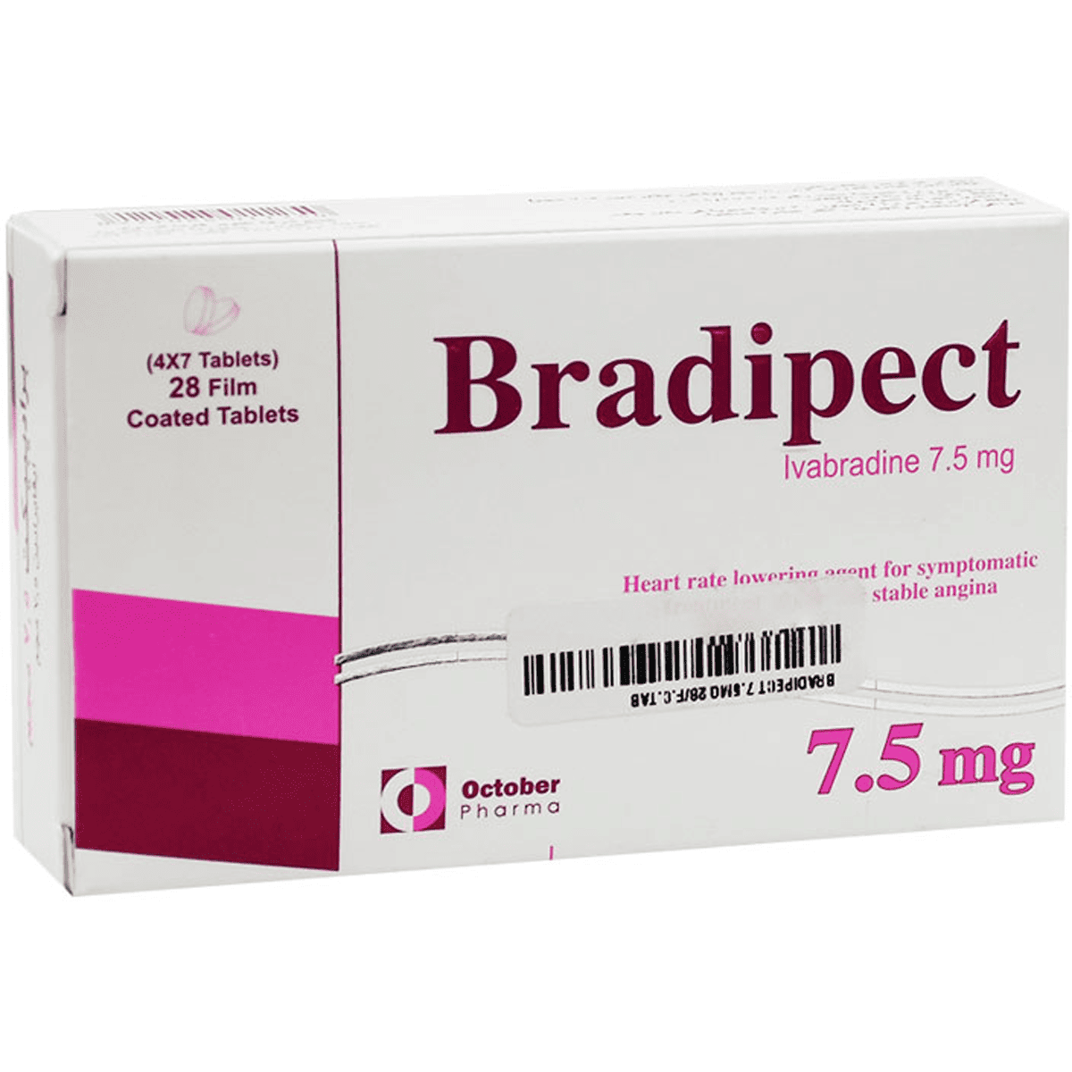 Bradipect 7.5mg 28 Film Coated Tablet image number 0