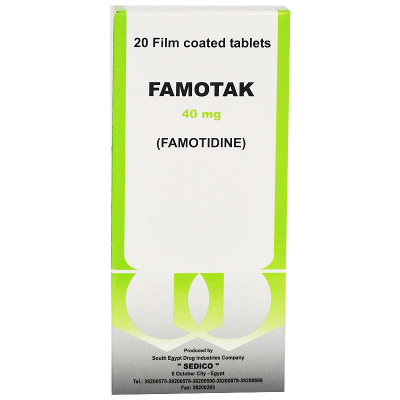 Famotak 40mg 20 Tablets image number 0