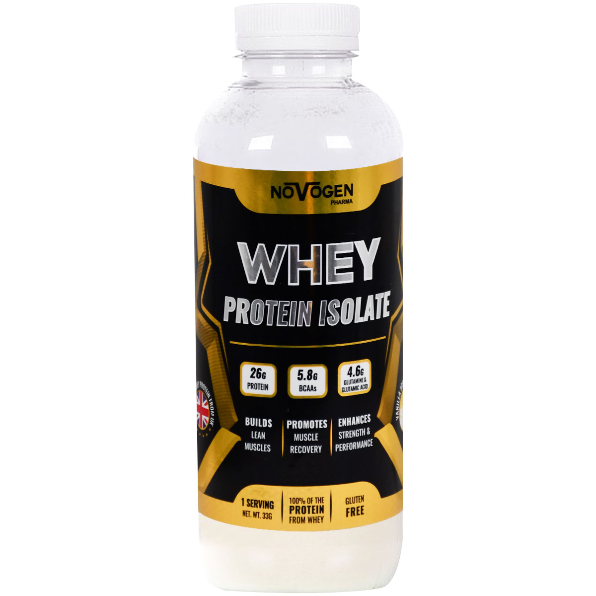Novogen Whey Protein Isolate Vanilla Ice Cream 33gm image number 0