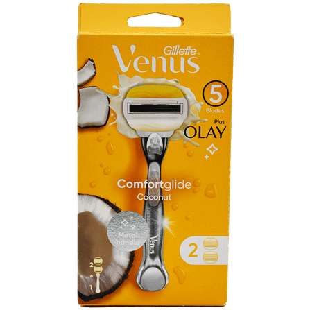 Gillette Comfortglide Coconut Razor + 2 Blades image number 0