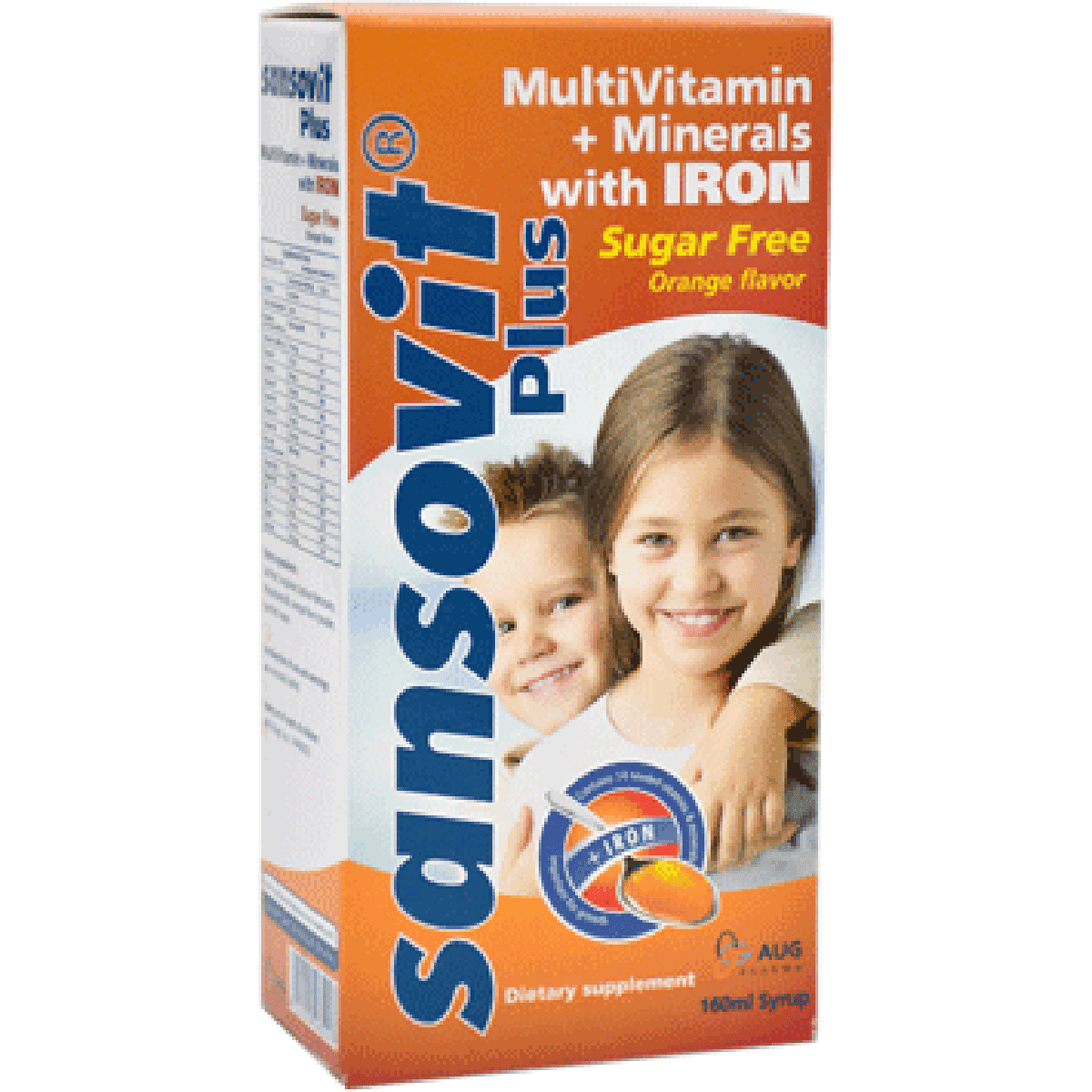 Sansovit Plus (Multivitamins & Minerals + Iron) Syrup 160ml image number 0