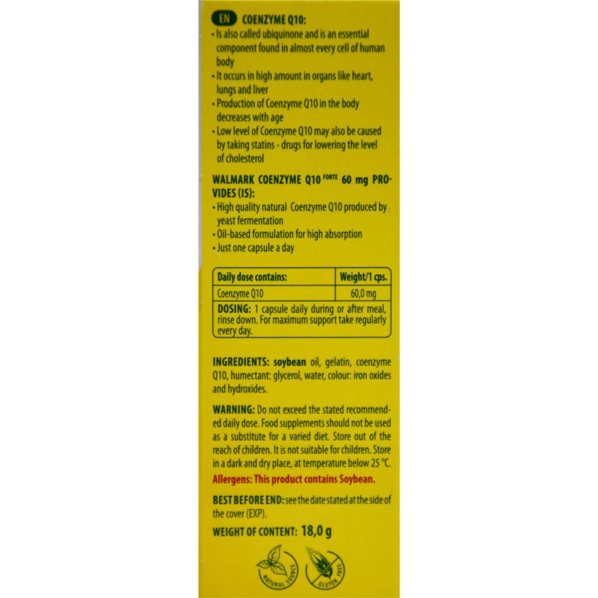 Coenzyme Q10 60mg 30 Capsules image number 1