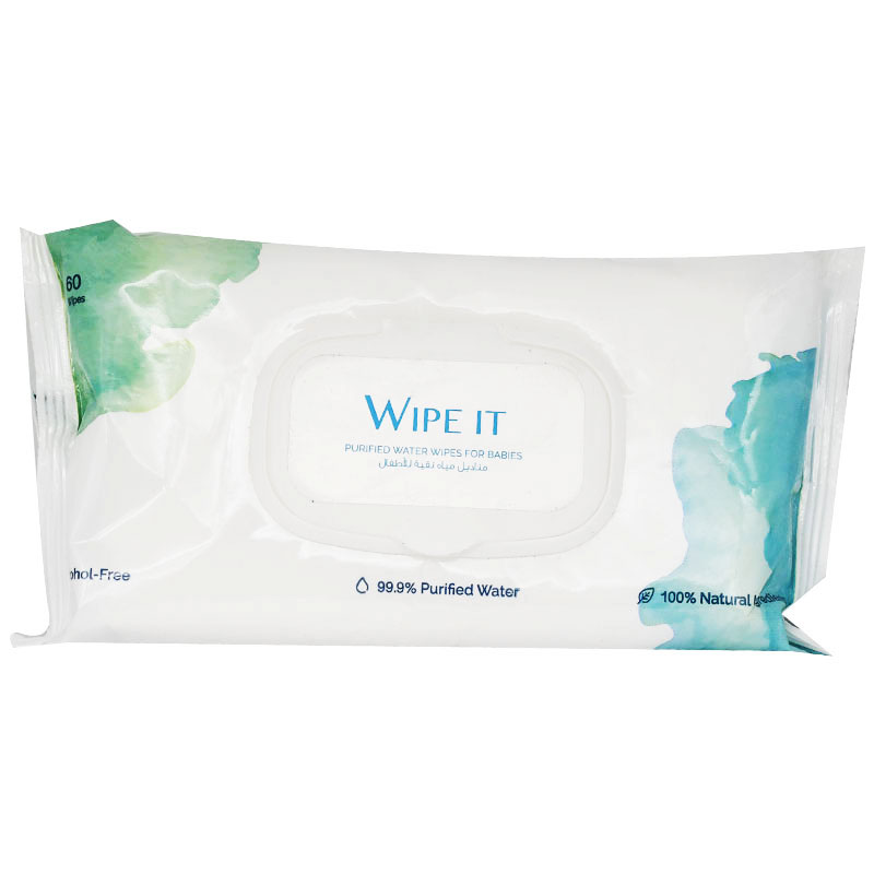 Wipe It Purifid Water Wipes For Babies 60 pieces image number 0