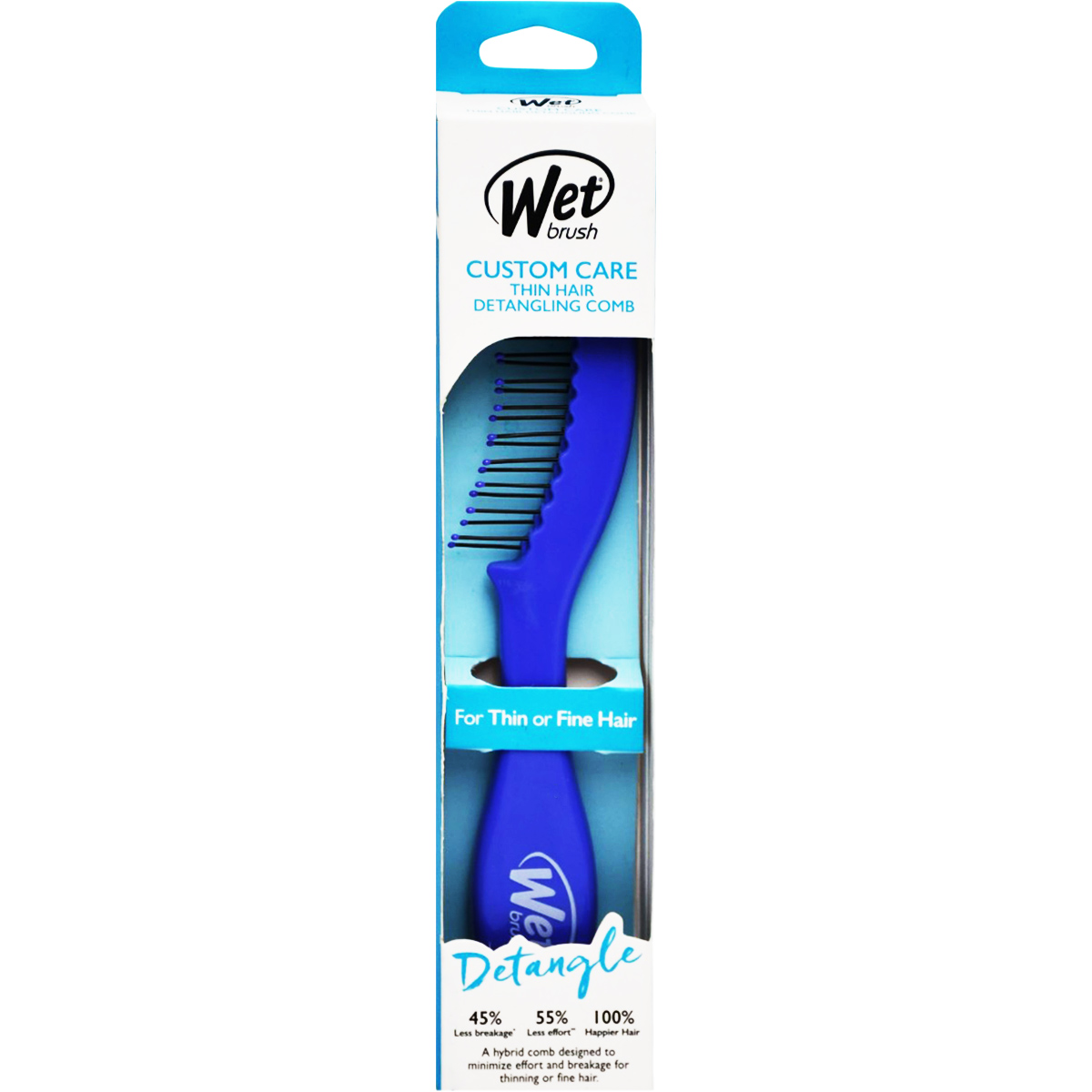 Wet Brush Custom Care Detangler Comb/0620WCCPURP image number 0