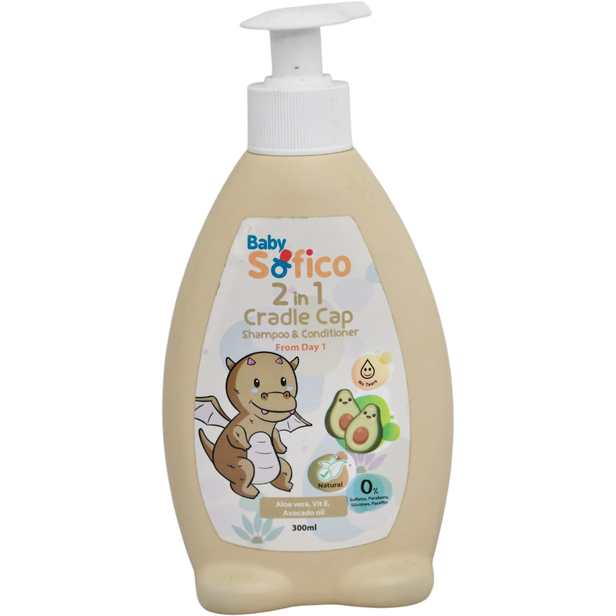 Sofico Baby Cradle Cap Shampoo and Conditioner 300ml image number 0