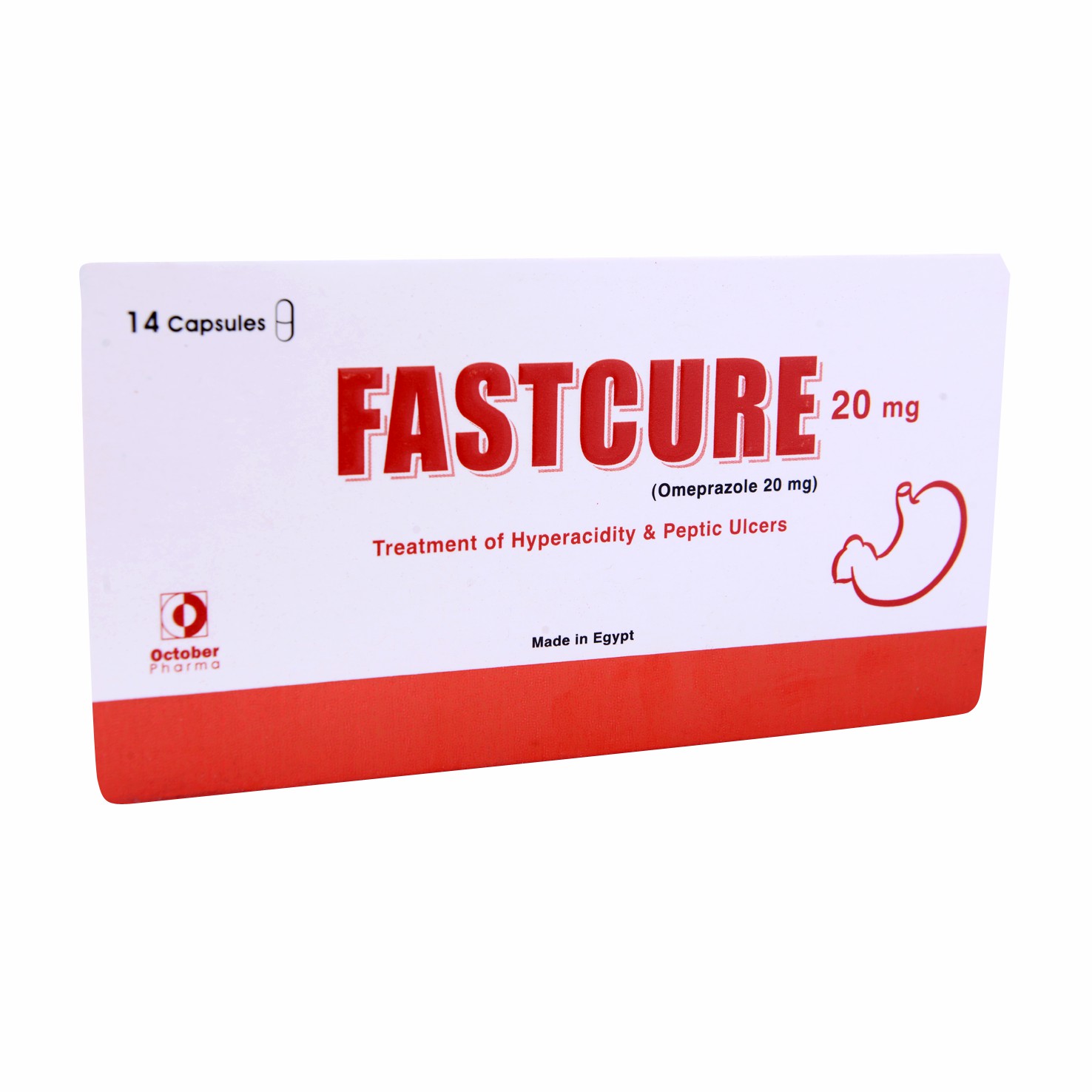 Fastcure 20mg 14 Capsules image number 0
