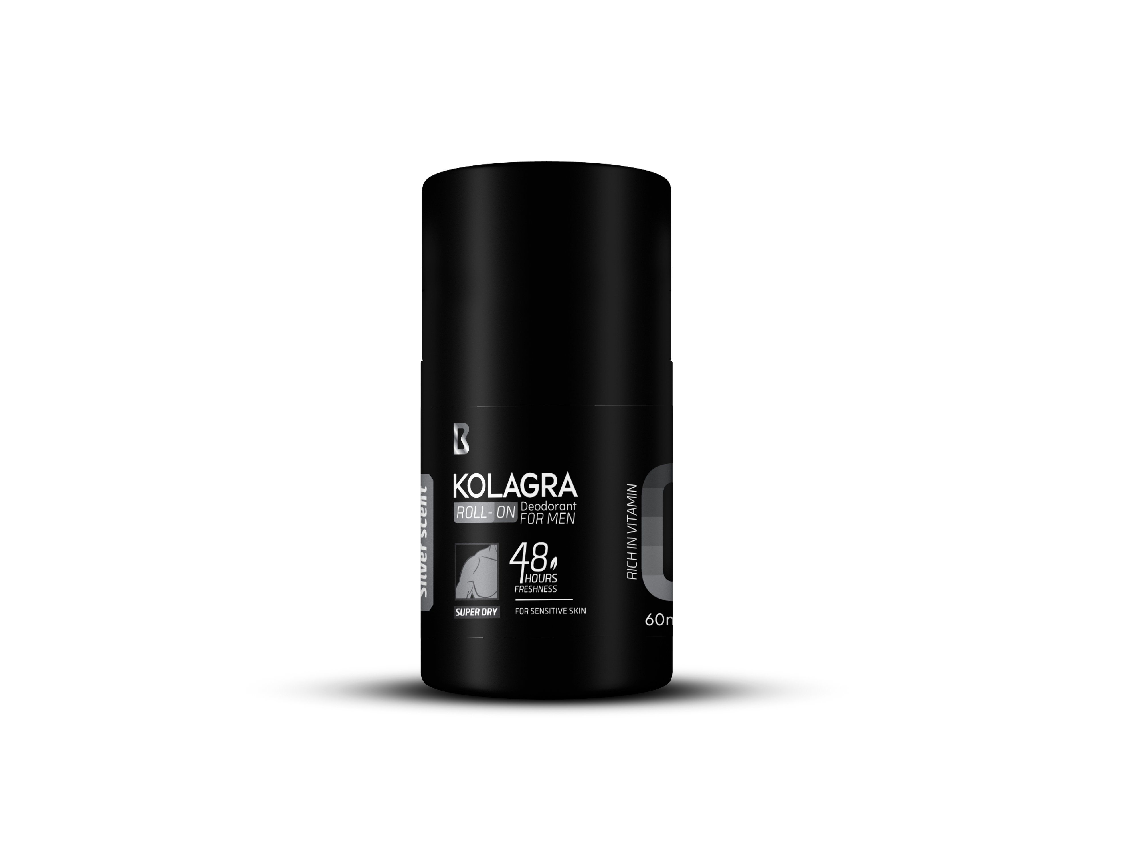 Kolagra Silver Scent Deodorant Roll On For Men 60ml image number 0