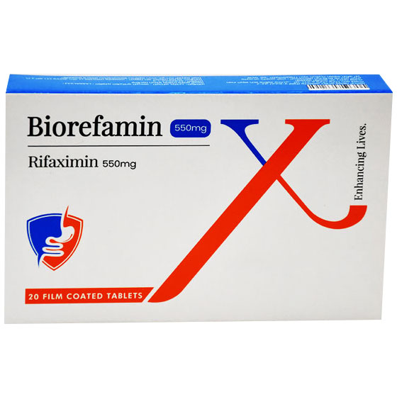 Biorefamin 550mg 20 Film Coated Tablets image number 0