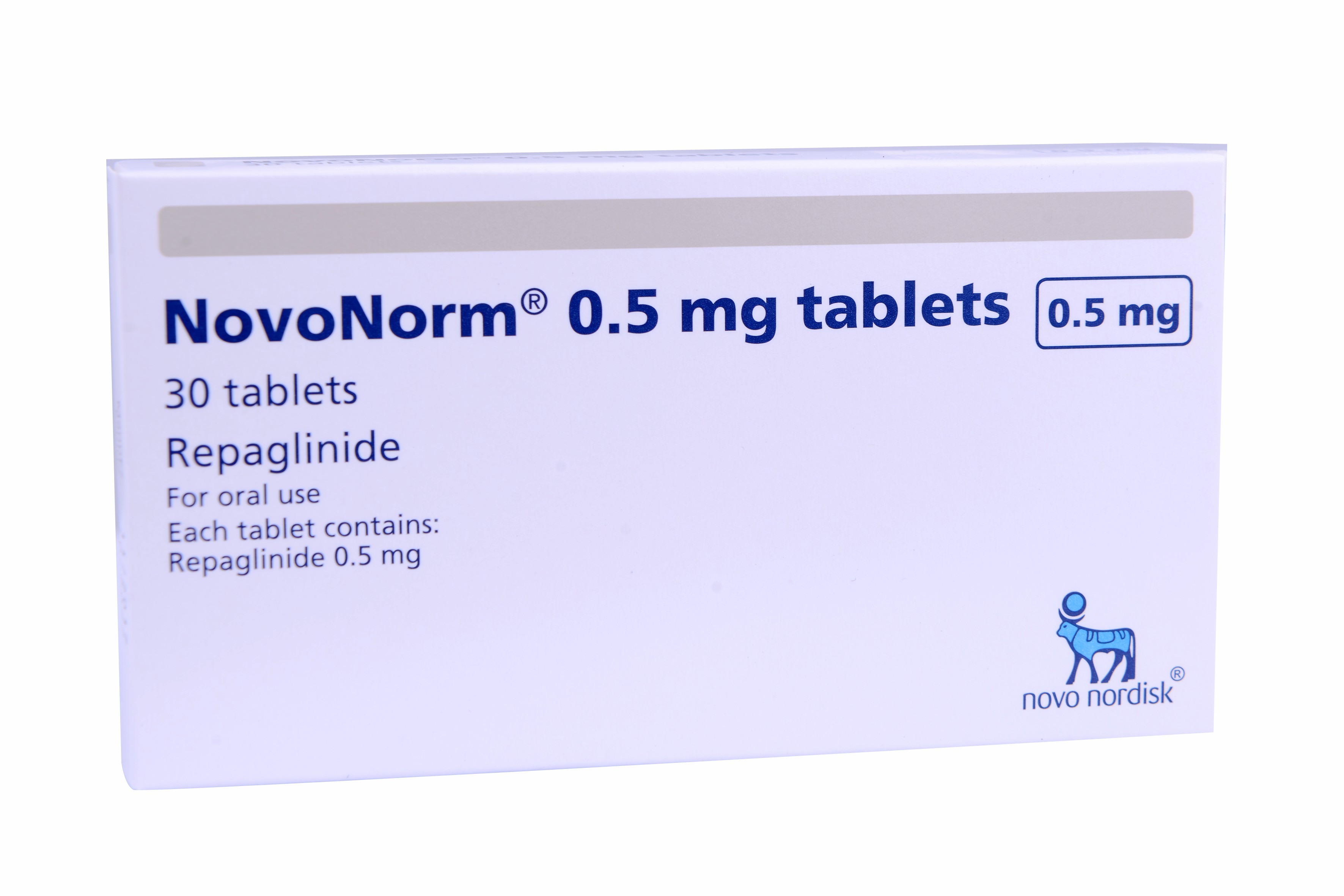 Novonorm 0.5mg 30 Tablets image number 0