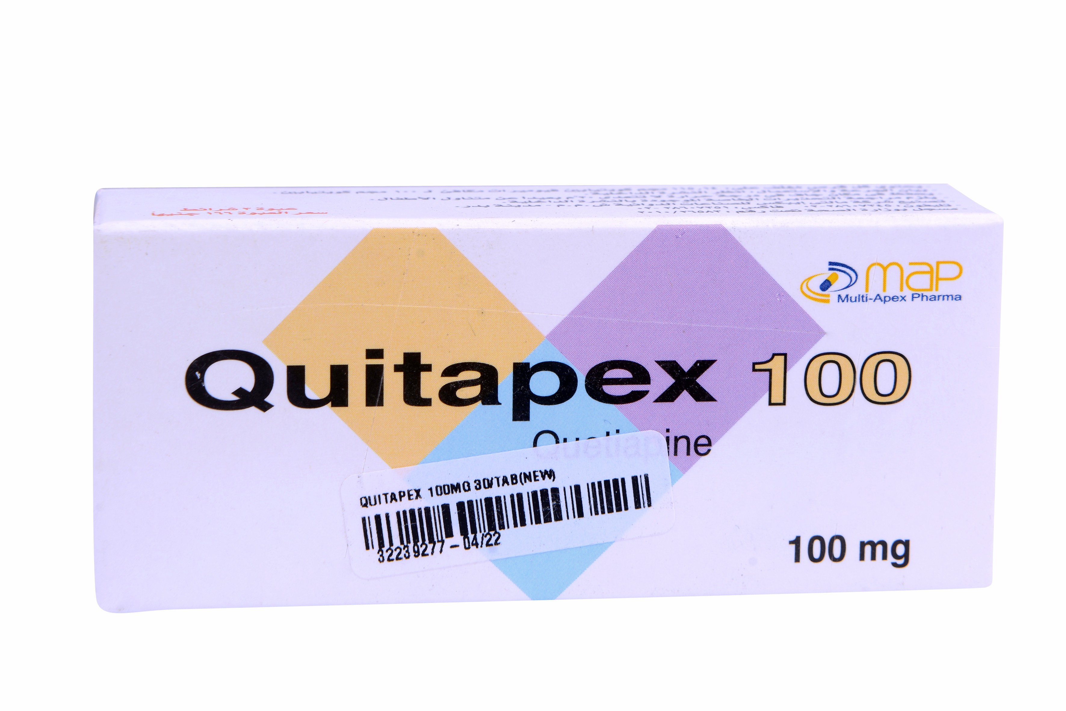 Quitapex 100mg 30 Tablets image number 0