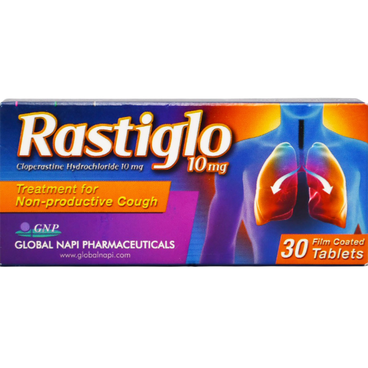 Rastiglo 10mg 30 Film Coated Tablets image number 0
