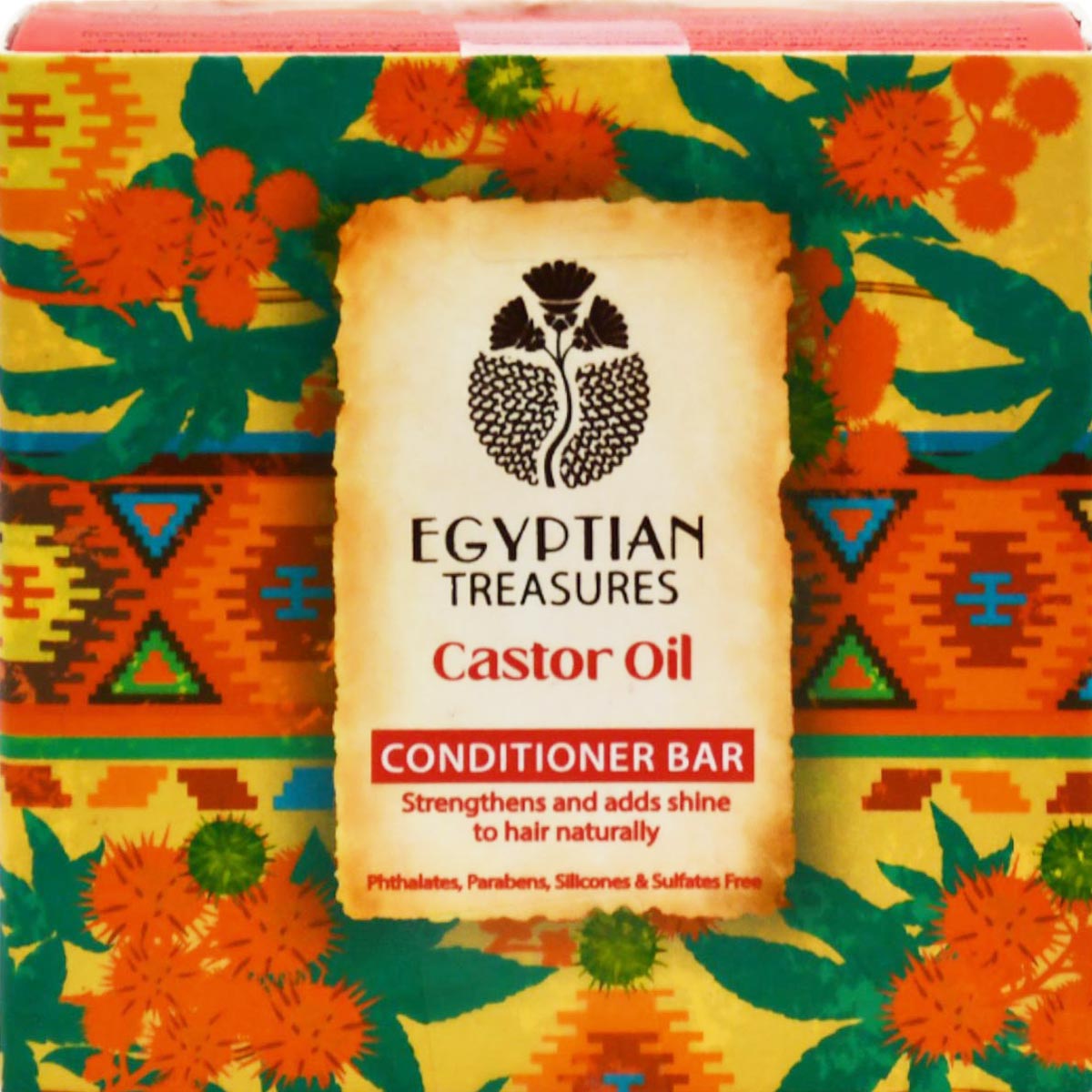 Egyptian Treasures Castor Oil Conditioner Bar 100gm image number 0