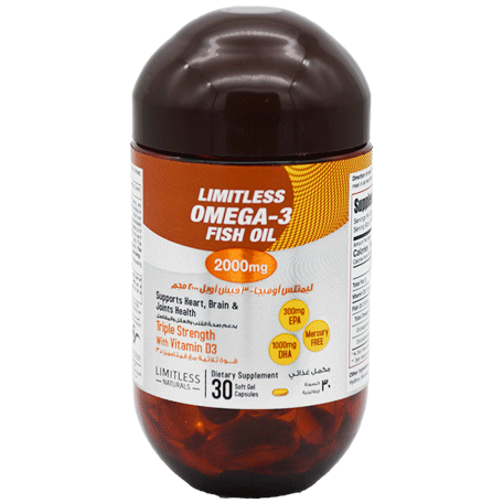 Limitless Omega 3 Fish Oil 2000mg 30 Capsule image number 0
