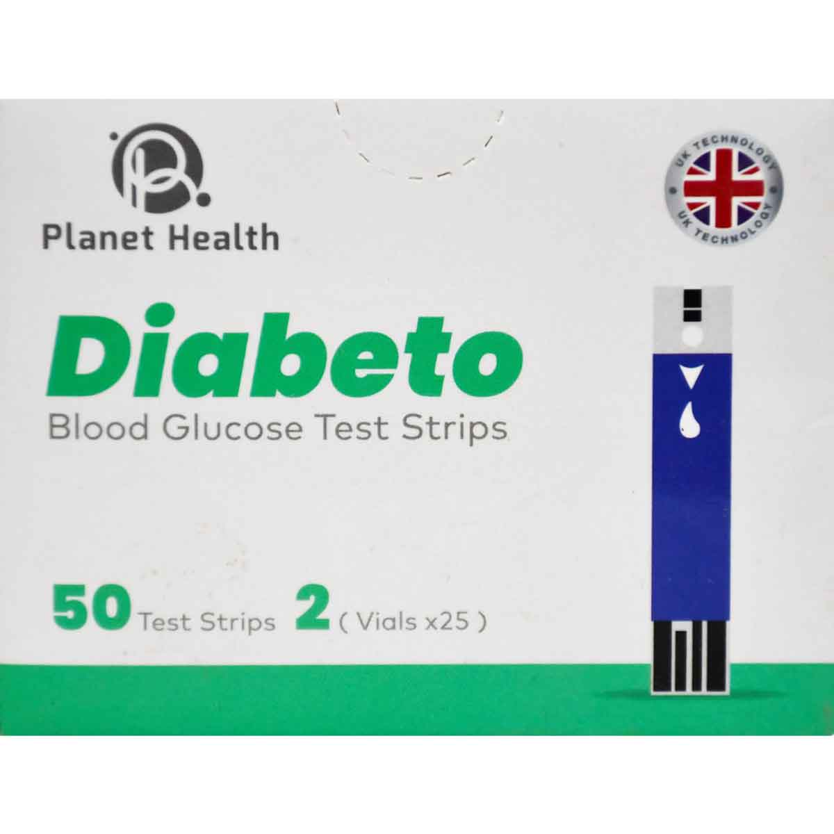 Planet Health Diabeto Blood Glucose + 50 Strips image number 0