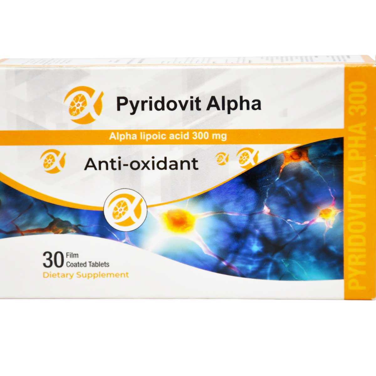 Pyridovit Alpha 300mg 30 Film Coated Tablets image number 0