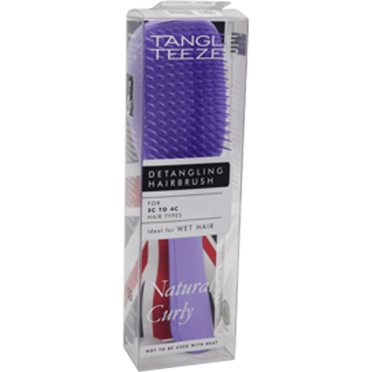 Tangle Teezer Hair Brush Teezer Wet Detangler Naturally Curly Lilac 010121 image number 0