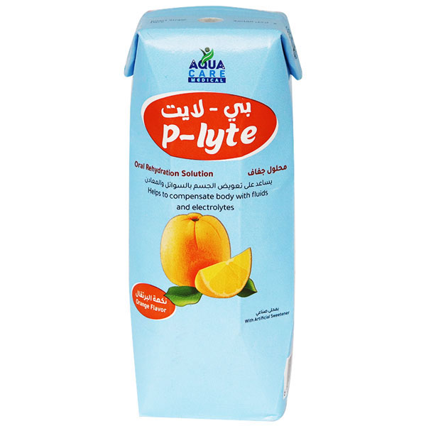 P Lyte 240ml Oral Rehydration Solution Orange Flavor image number 0