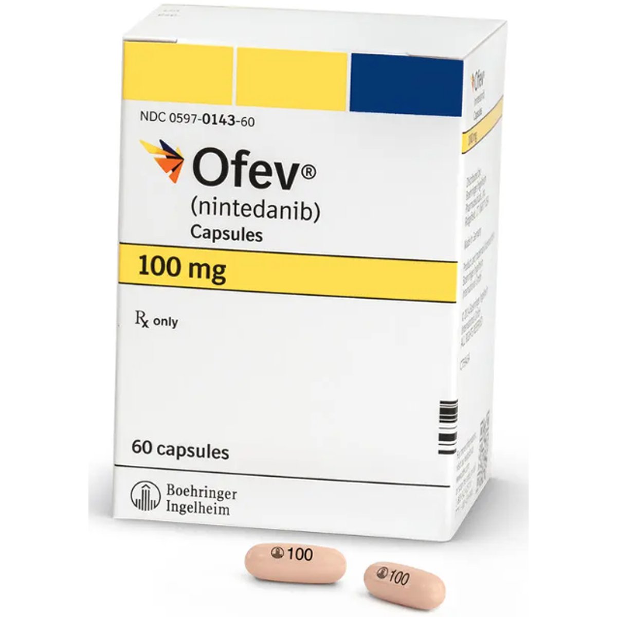 Ofev 100mg 60 capsules (Refregirated) image number 0