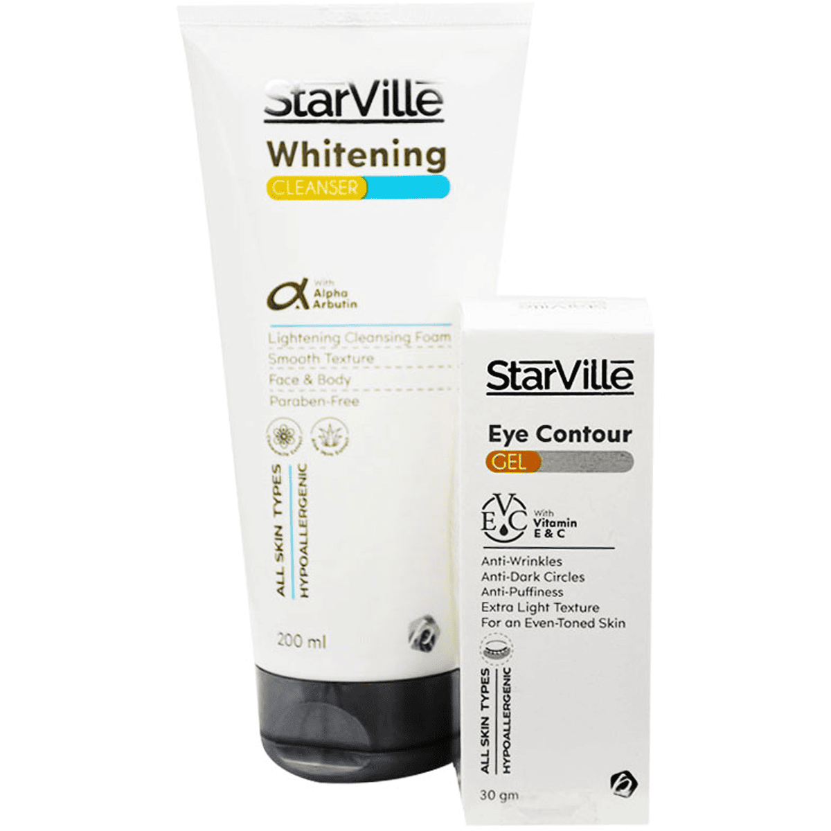 StarVille (Whitening Cleanser Foam 200ml+Eye Contour Gel 30gm) (Offer Pack) image number 0