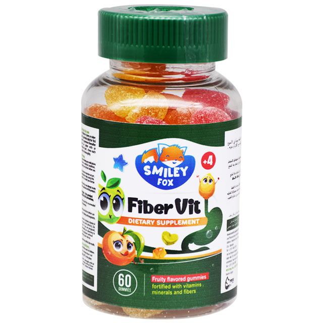 Smiley Fox Fiber Vitamin Fruity Flavor 60 Gummy image number 0