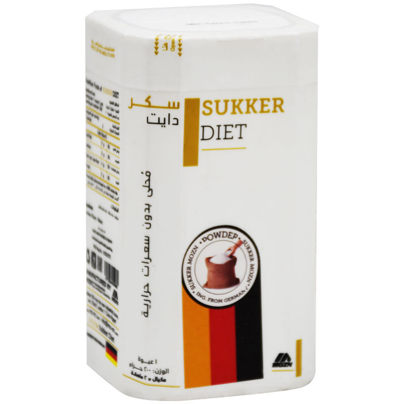 Sukker Diet Mozn Zero Calorie Sweetener (1gm/Scoop) 200gm image number 0