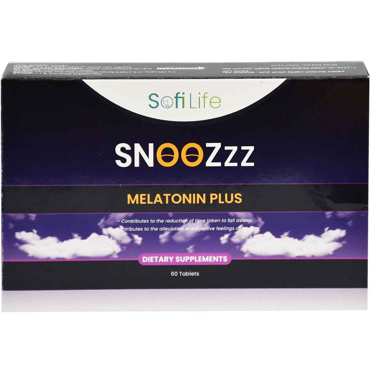 Sofi Life Snoozzz Melatonin Plus 60 Tablets image number 0