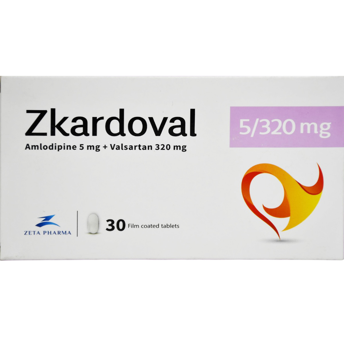 Zkardoval 5mg/320mg 30 Film Coated Tablets image number 0