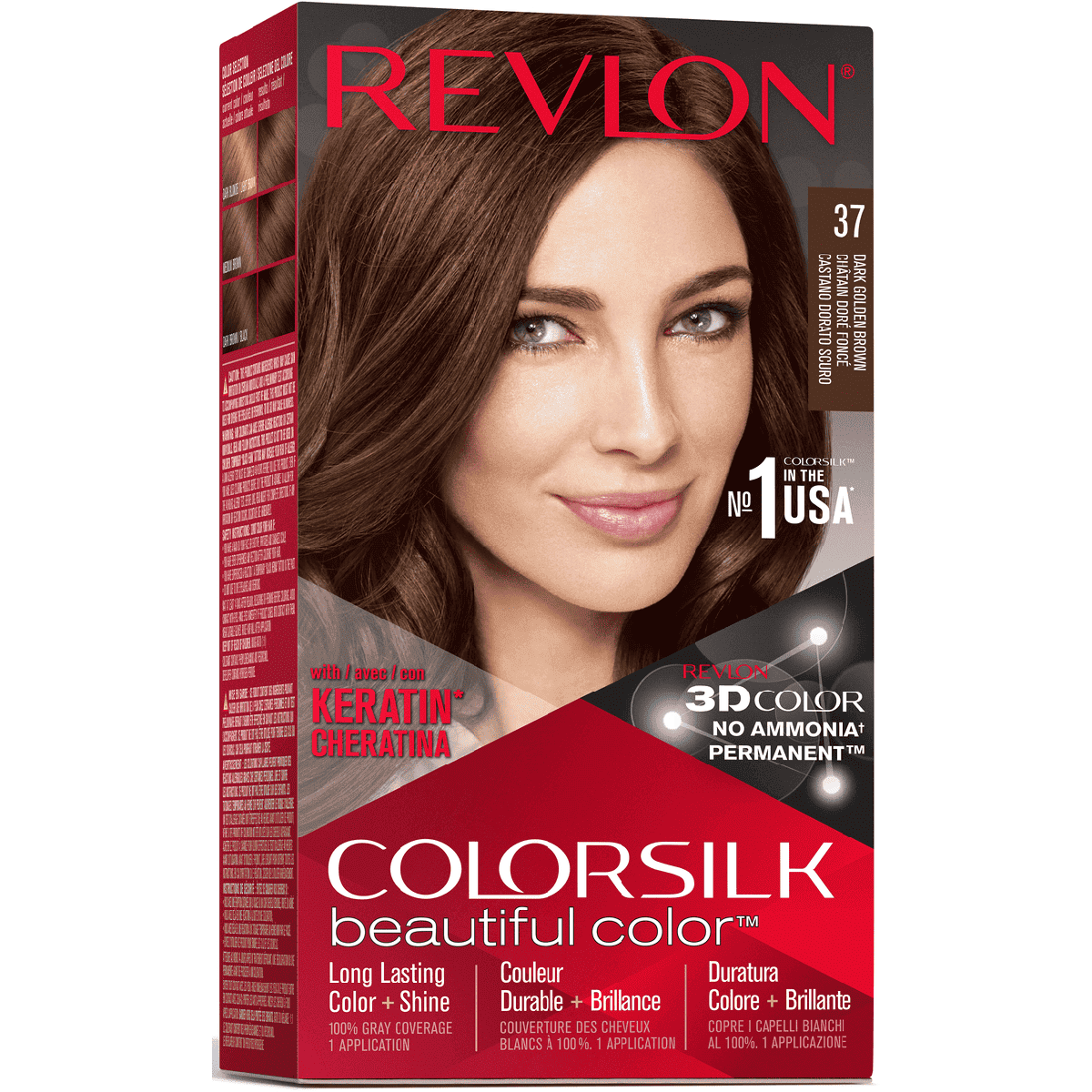 Revlon Colorsilk Dark Golden Brown/37 image number 0