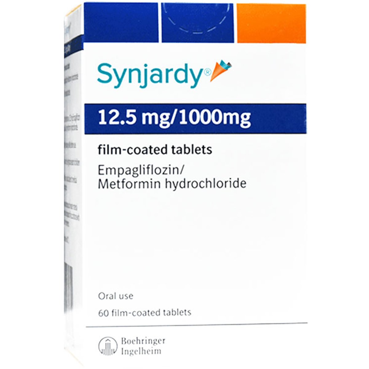 Synjardy 12.5Mg/1000mg 60 Film Coated Tablets image number 0
