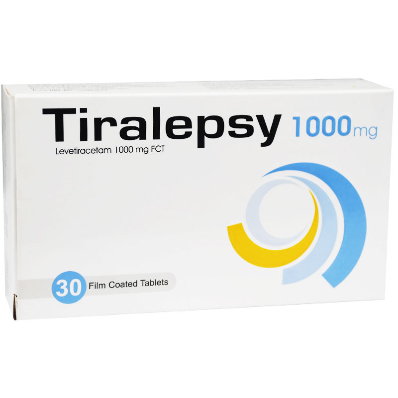 Tiralepsy 1000mg 30 Film Coated Tablets image number 0