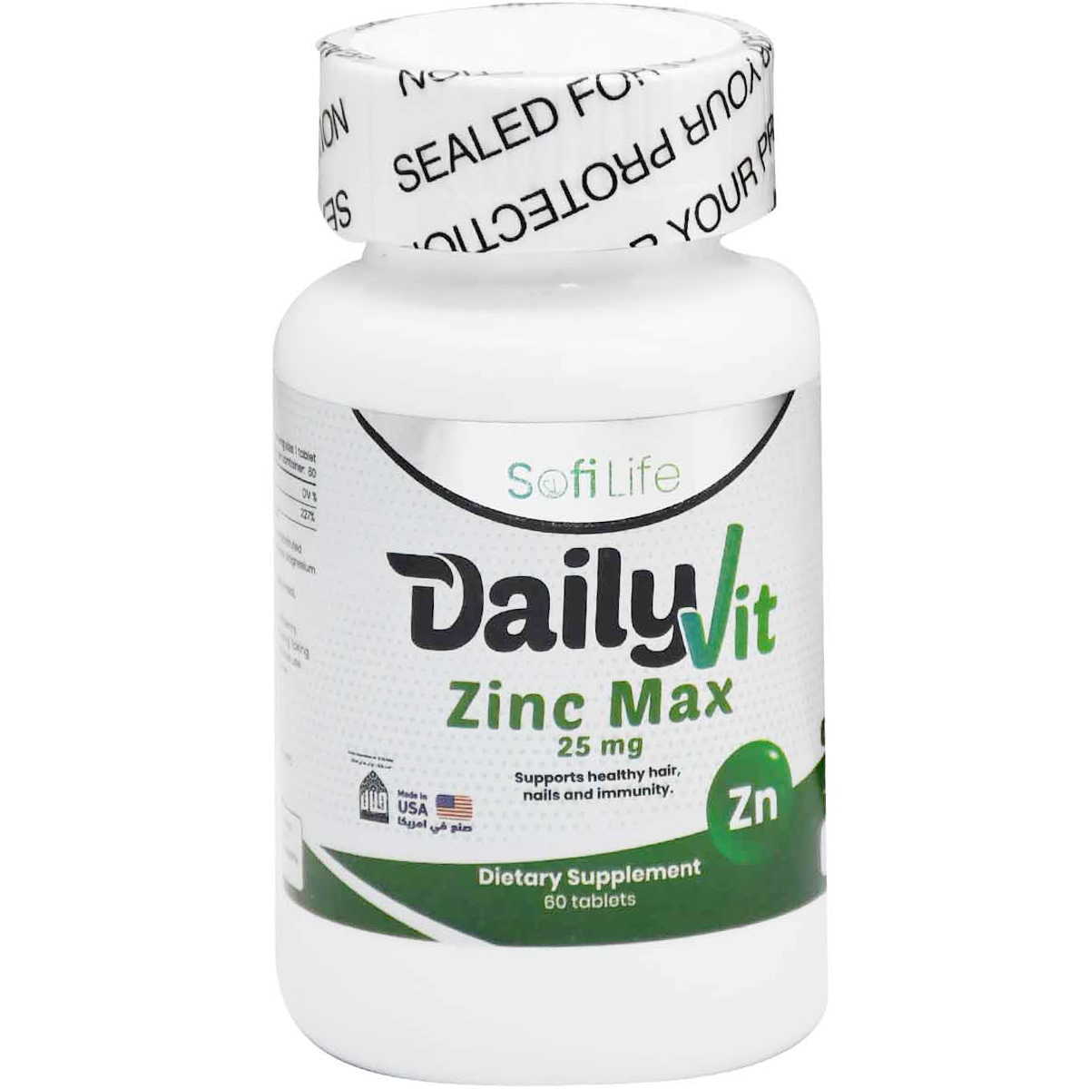 Sofi Life Daily Vit Zinc Max 25 mg 60 Tablets image number 0