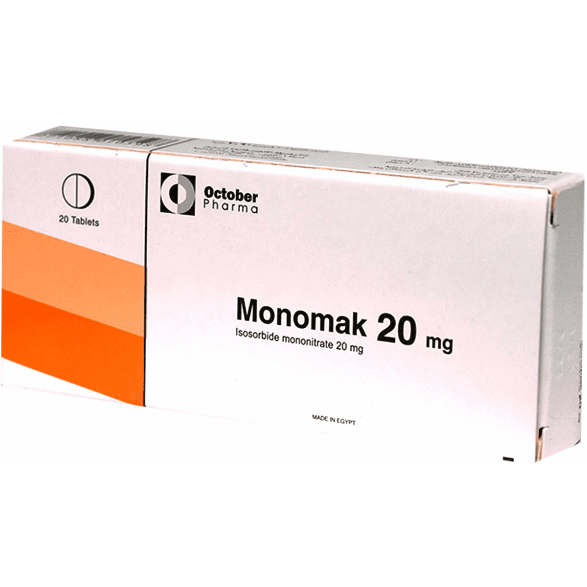 Monomak 20mg 20 Tablets image number 0