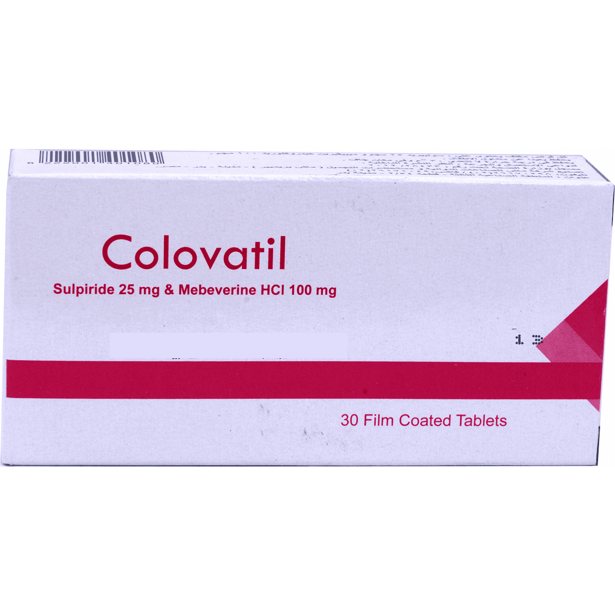 Colovatil (25Mg/100mg) 30 Film Coated Tablets image number 0