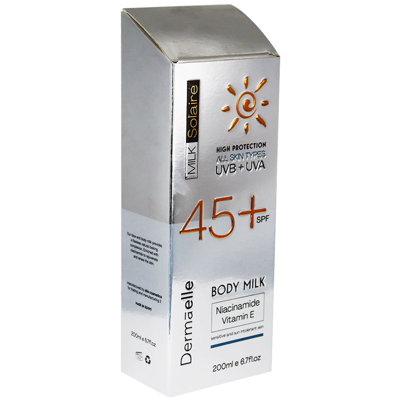 Dermaelle Milk Solaire Lotion Spf (45+) 200ml image number 0