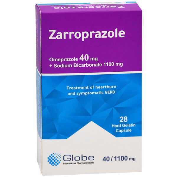 Zarroprazole 40mg/1100mg 28 Hard Gelatin Capsules image number 0