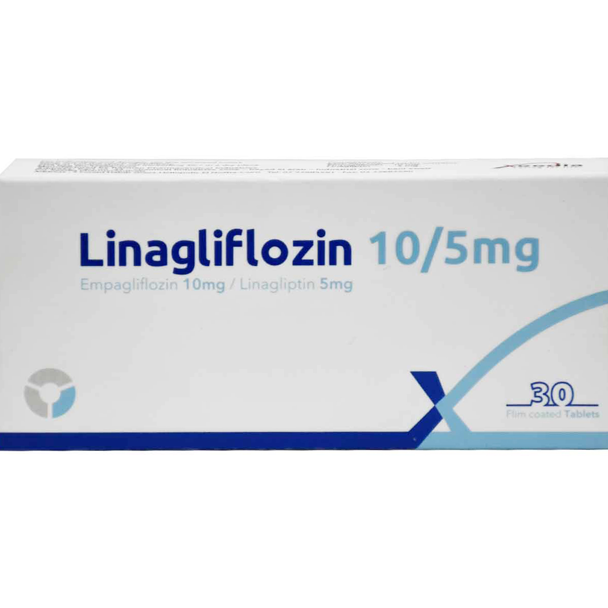 Linagliflozin 10 mg/5 mg 30 Film Coated Tablets image number 0
