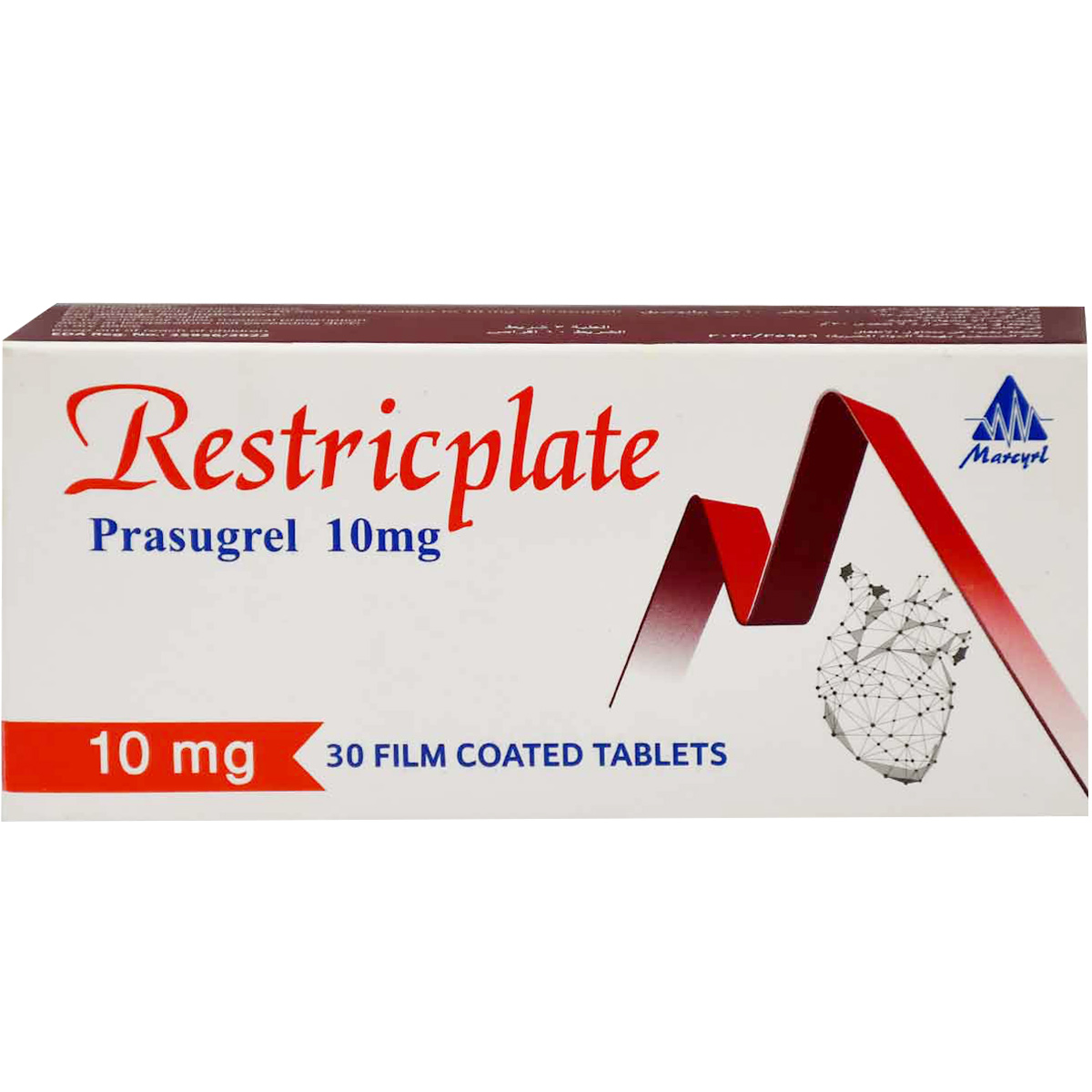 Restricplate 10 mg 30 Film Coated Tablets image number 0