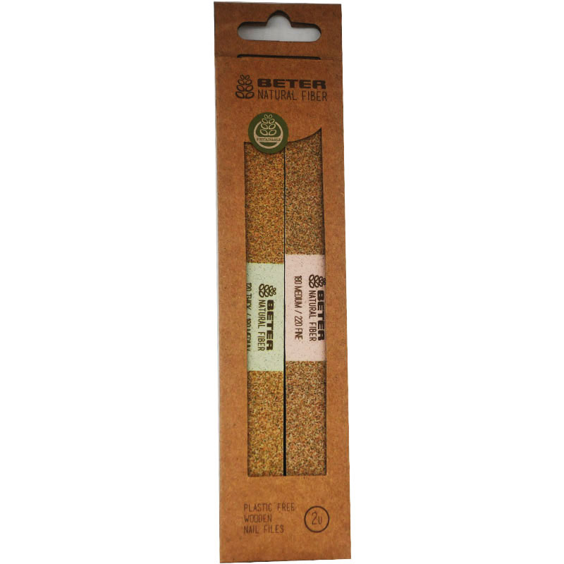 Beter Plastic Free Nail File 2 pieces /05.300 image number 0