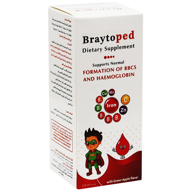 Braytoped Green Apple Flavor 120ml Syrup image number 0